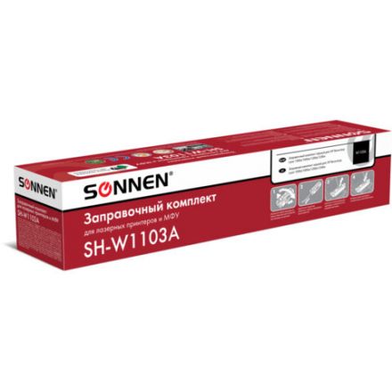 Заправочный комплект SONNEN (SH-W1103A) для HP Neverstop Laser 1000A/1000W/1200A/1200W, ресурс 2500 стр., 364091 Заправочный комплект SONNEN (SH-W1103A) для HP Neverstop Laser 1000A/1000W/1200A/1200W, ресурс 2500 стр., 364091