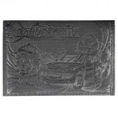 Обложка для автодокументов АВТО нат.кожа, тисн.конгрев, черный 5,12-211