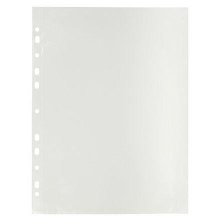 Папки-файлы перфорированные А4 ERICH KRAUSE "Fizzy Clear", КОМПЛЕКТ 100 шт., матовые, 30 мкм, 67330