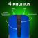 Мышь беспроводная SONNEN V99, USB, 1000/1200/1600 dpi, 4 кнопки, оптическая, синяя, 513530