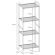 Стеллаж на металлокаркасе "Валенсия-14", 455х300х1205 мм, 4 полки, белый, СТВ14 Б Стеллаж на металлокаркасе "Валенсия-14", 455х300х1205 мм, 4 полки, белый, СТВ14 Б