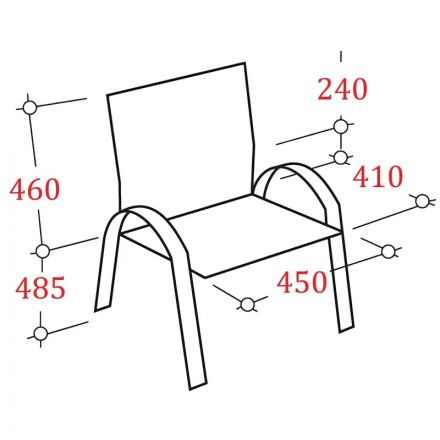 Стул UP_Echair Честер каркас хром кз серый