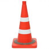 Конус сигнальный 2 с/о полосы, квадратн.основание утяжелен 510 мм КС-2.8.0 Конус сигнальный 2 с/о полосы, квадратн.основание утяжелен 510 мм КС-2.8.0