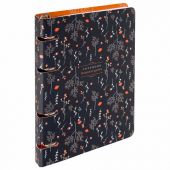 Тетрадь на кольцах А5 160х212 мм, 120 листов, картон, выборочный лак, клетка, BRAUBERG, "Flowers", 404729 Тетрадь на кольцах А5 160х212 мм, 120 листов, картон, выборочный лак, клетка, BRAUBERG, "Flowers", 404729