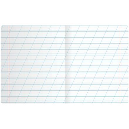 Тетрадь ПРОПИСЬ № 4 12 л. косая линия, со справочным материалом, обложка картон, ЮНЛАНДИЯ, 404851