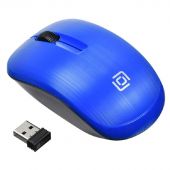 Мышь компьютерная Oklick 525MW синий опт (1000dpi) беспр USB (2but)