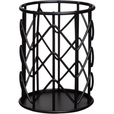 Подставка-стакан для письм принадлежностей Attache черн 80x100мм металл