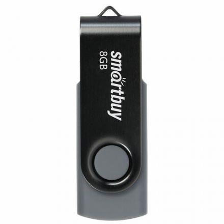 Флеш-диск 8 GB SMARTBUY Twist USB 2.0, черный, SB008GB2TWK Флеш-диск 8 GB SMARTBUY Twist USB 2.0, черный, SB008GB2TWK