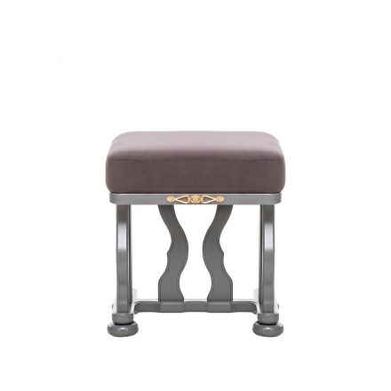 Банкетка Leset "Джульетта", Серый ясень, V19 коричнево-красный, Ткань Велюр