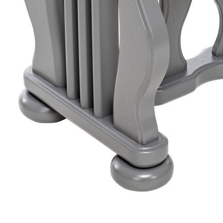 Банкетка Leset "Джульетта", Серый ясень, V19 коричнево-красный, Ткань Велюр