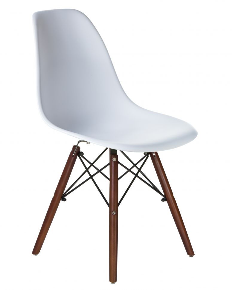 Стул DSW (белый) темные ножки, Eames Style