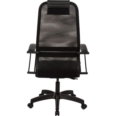 Кресло МТ_EChair 675 TTW сетка/ткань черный пластик