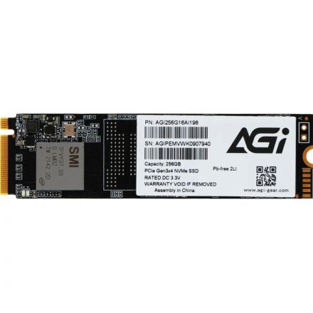 SSD Накопитель AGi PCIe 3.0 x4 256GB AI198 M.2 2280(AGI256G16AI198) SSD Накопитель AGi PCIe 3.0 x4 256GB AI198 M.2 2280(AGI256G16AI198)