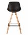 Стул полубарный DOBRIN RONNI, ножки светлый бук, черный (B-03) Стул полубарный DOBRIN RONNI, ножки светлый бук, черный (B-03)