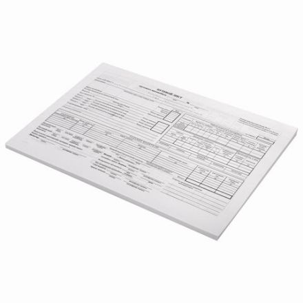 Бланк бухгалтерский, офсет, "Путевой лист грузового автомобиля без талона", А4 (198х275 мм), СПАЙКА 100 шт., STAFF, 130132