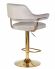 Стул барный DOBRIN CHARLY GOLD, серый велюр (MJ9-75) Стул барный DOBRIN CHARLY GOLD, серый велюр (MJ9-75)