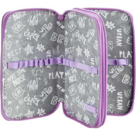 Пенал Butterfly 2 отд., выборочный лак, 190x110 мм, ПКК 11-19 Пенал Butterfly 2 отд., выборочный лак, 190x110 мм, ПКК 11-19