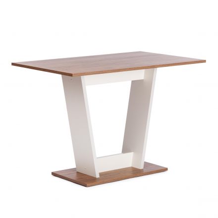 Стол обеденный TIBI L нераздвижной ЛДСП (18 мм), 68,6 х 110 х 75 см, Дуб Канзас/Пепел Стол обеденный TIBI L нераздвижной ЛДСП (18 мм), 68,6 х 110 х 75 см, Дуб Канзас/Пепел