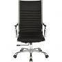 Кресло BN_Jl_Руководителя EChair-704 TL кожа черная, хром