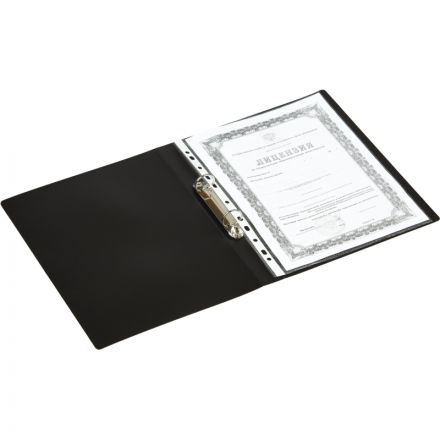 Папка на 2-х кольцах Attache 32 мм черная до 250 листов (пластик 0.45 мм)
