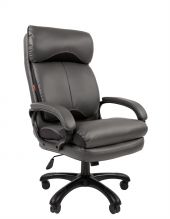 Офисное кресло Chairman 505 экопремиум серый (черный пластик)