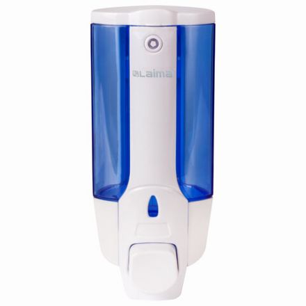 Дозатор для жидкого мыла LAIMA, НАЛИВНОЙ, 0,38 л., белый (тонированный), ABS-пластик, 603921 Дозатор для жидкого мыла LAIMA, НАЛИВНОЙ, 0,38 л., белый (тонированный), ABS-пластик, 603921