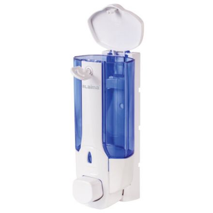 Дозатор для жидкого мыла LAIMA, НАЛИВНОЙ, 0,38 л., белый (тонированный), ABS-пластик, 603921 Дозатор для жидкого мыла LAIMA, НАЛИВНОЙ, 0,38 л., белый (тонированный), ABS-пластик, 603921