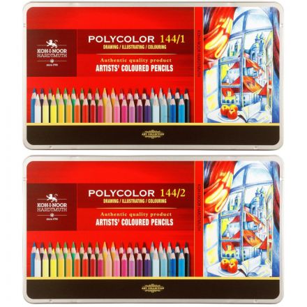 Карандаши цветные худож POLYCOLOR 3828 144цв/наб мет.кор. 3828144001PL Карандаши цветные худож POLYCOLOR 3828 144цв/наб мет.кор. 3828144001PL