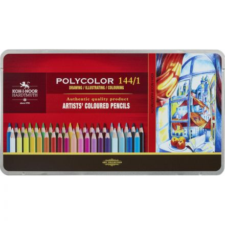 Карандаши цветные худож POLYCOLOR 3828 144цв/наб мет.кор. 3828144001PL Карандаши цветные худож POLYCOLOR 3828 144цв/наб мет.кор. 3828144001PL