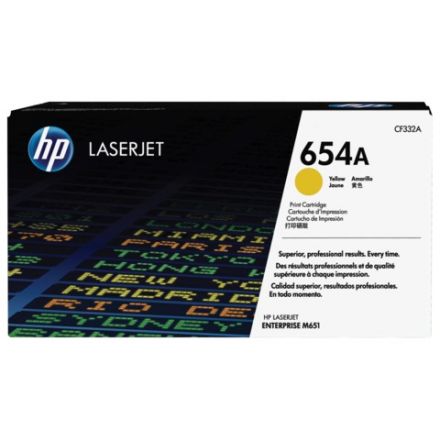 Картридж лазерный HP (CF332A) LaserJet M651n/M651dn/M651xh, №654A, желтый, оригинальный, ресурс 15000 страниц Картридж лазерный HP (CF332A) LaserJet M651n/M651dn/M651xh, №654A, желтый, оригинальный, ресурс 15000 страниц