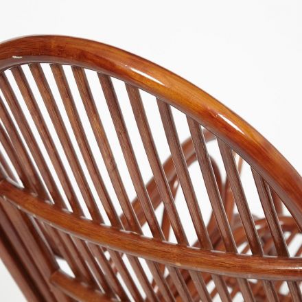 Кресло-качалка VIENNA (разборная) / без подушки /, ротанг top quality, 58x133x102 см, Pecan (орех)