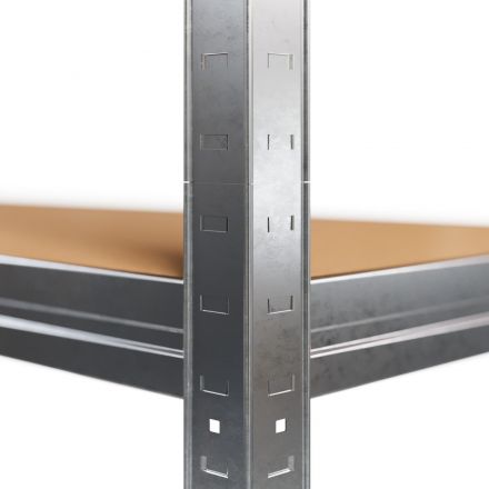 Стеллаж металлический MZ BONUS, 5 полок. цинк, ХДФ. 1800х750х350