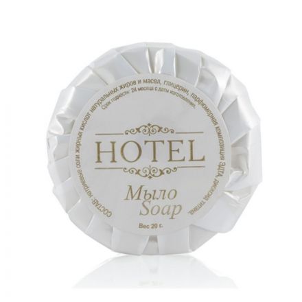 Мыло туалетное HOTEL 20г,гофра,300шт Мыло туалетное HOTEL 20г,гофра,300шт