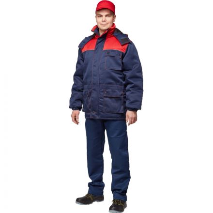 Куртка рабочая зимняя з08-КУ,цв. син/крс (р.44-46) 182-188