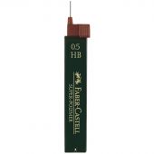 Грифели для механических карандашей Faber-Castell "Super-Polymer", 12шт., 0,5мм, HB