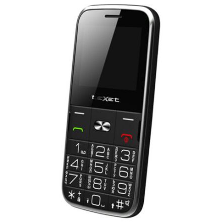 Телефон мобильный TEXET TM-B227, 2 SIM, 2,2", 32 МБ, microSD, FM, MP3, камера, фонарик, черный, 00-00001869