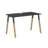 Стол FST 1167 Черный графит/Черный графит-Бук 1180х670х733 FORTA