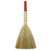 Веник сорго Vega, трехпрошивной, 3-х лучевой, ручка в пленке, 89 см