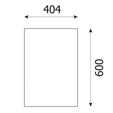 Топ тумбы приставной Easy Standard (темный дуб/серый, 404x600x18 мм)