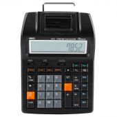 Калькулятор печатающий Deli EM121-EU,12-разряд, 172x203x55мм, черный