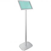 Клик-рамка на стойке для рекламы А4 OfficeSpace, алюминиевый профиль, 25мм Клик-рамка на стойке для рекламы А4 OfficeSpace, алюминиевый профиль, 25мм