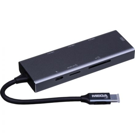 Разветвитель USB ProMega Jet HS002 USBх3/HDMIх1/microSDx1/TFcardx1/Серый
