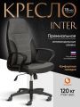 Кресло TetChair Интер/Inter (24) кож/зам/ткань, черный/серый, 36-6/207/TW-12/TW-11