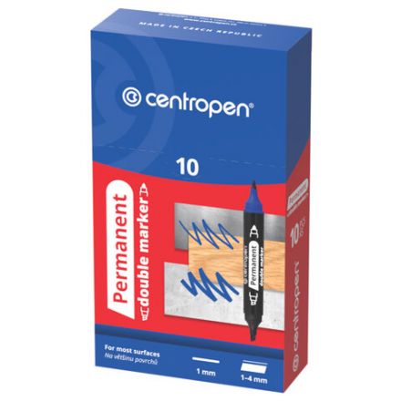 Маркер перманентный двусторонний CENTROPEN 1666, ЧЕРНЫЙ, круглый/скошенный, 1/1-4 мм, 616660112 Маркер перманентный двусторонний CENTROPEN 1666, ЧЕРНЫЙ, круглый/скошенный, 1/1-4 мм, 616660112
