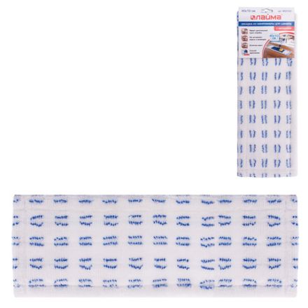 Насадка МОП плоская для швабры/держателя 40 см, карманы (ТИП К), микрофибра/абразив, LAIMA, 603120 Насадка МОП плоская для швабры/держателя 40 см, карманы (ТИП К), микрофибра/абразив, LAIMA, 603120