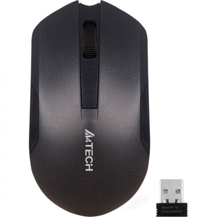 Мышь компьютерная A4Tech V-Track(G3-200NS)чер/оптич/1200dpi/беспров/USB/3кн