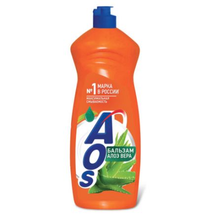 Средство для мытья посуды 900 мл, AOS "Бальзам Алоэ Вера", 1113-3 Средство для мытья посуды 900 мл, AOS "Бальзам Алоэ Вера", 1113-3