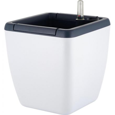 Горшок с автополивом Munchen 5л с вставкой 2,2л,квадрат,белосн, IG622411048