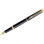 Ручка перьевая Waterman "Hemisphere Mars Black GT" синяя, 0,8мм, подарочная упаковка Ручка перьевая Waterman "Hemisphere Mars Black GT" синяя, 0,8мм, подарочная упаковка