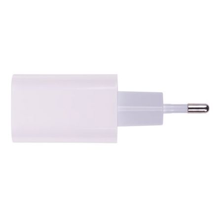 Зарядное устройство быстрое сетевое (220 В) SONNEN, Type-C PD 20 Вт, 3 A, белое, 455507